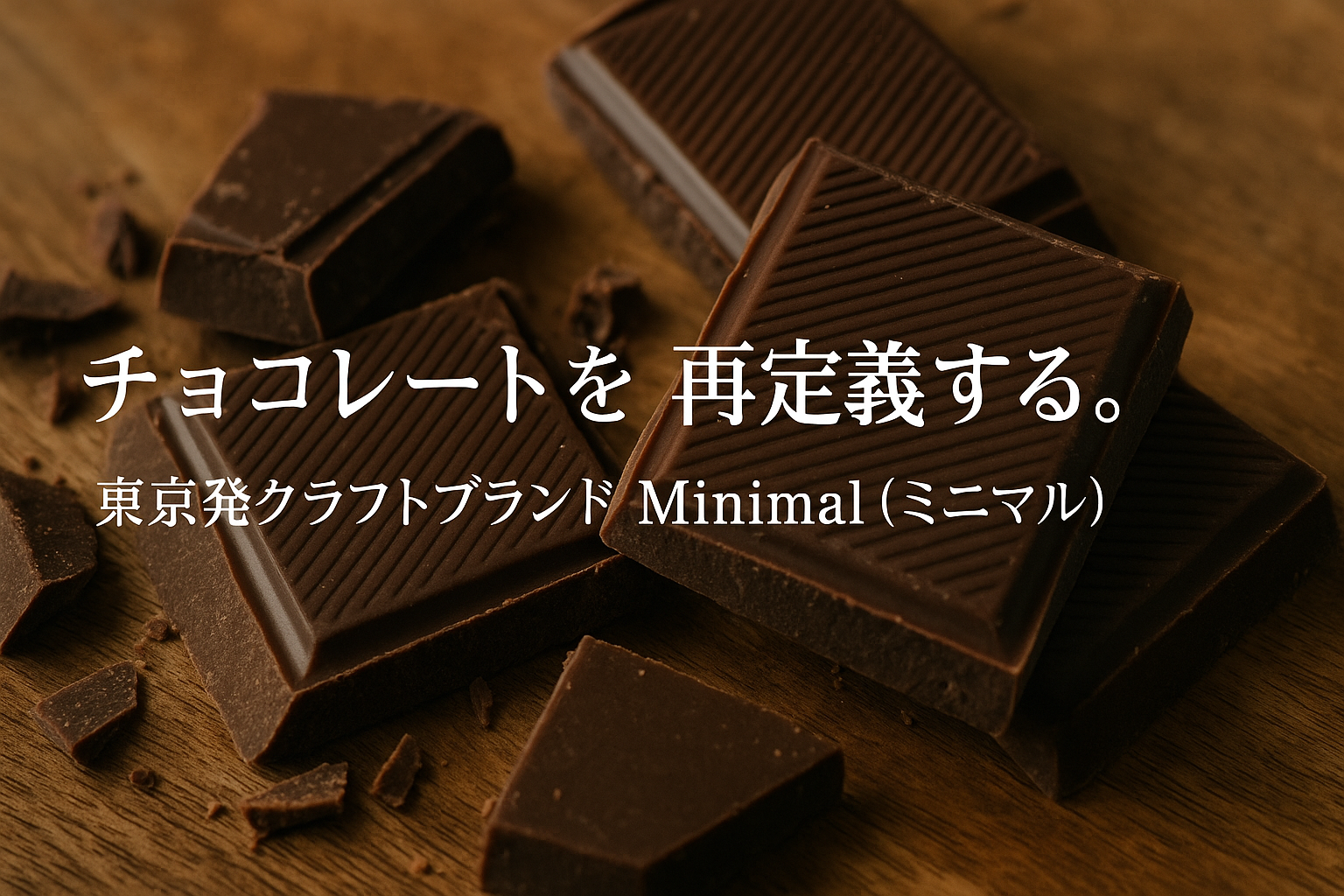 チョコレートを再定義する。東京発クラフトブランド「Minimal」の哲学