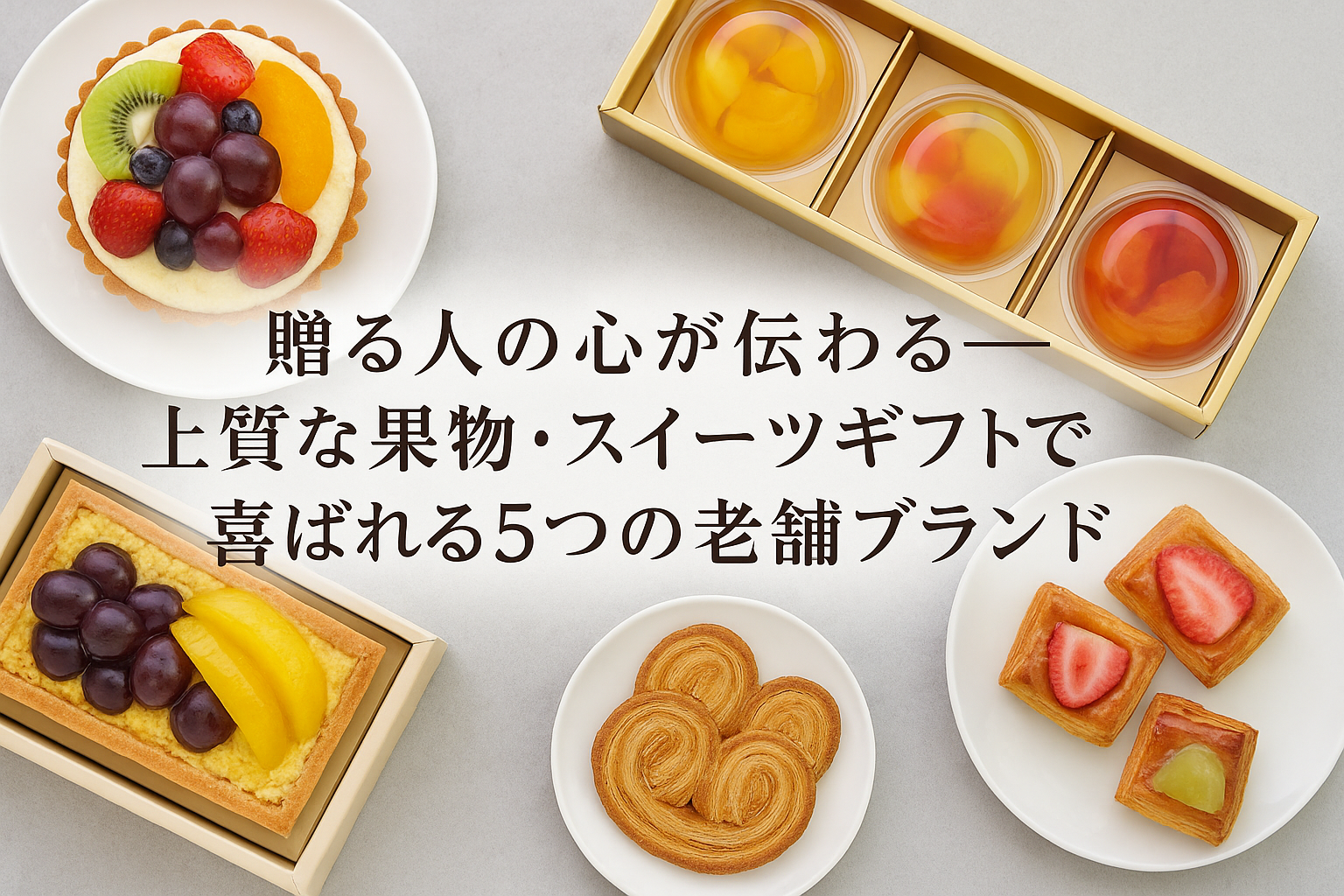贈る人の心が伝わる──上質な果物・スイーツギフトで喜ばれる5つの老舗ブランド