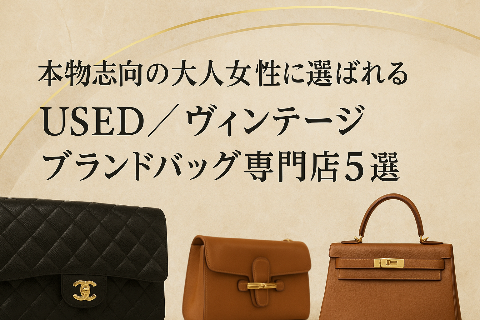 本物志向の大人女性に選ばれるUSED/ヴィンテージブランドバッグ専門店5選|上質さと信頼で輝くTripの魅力