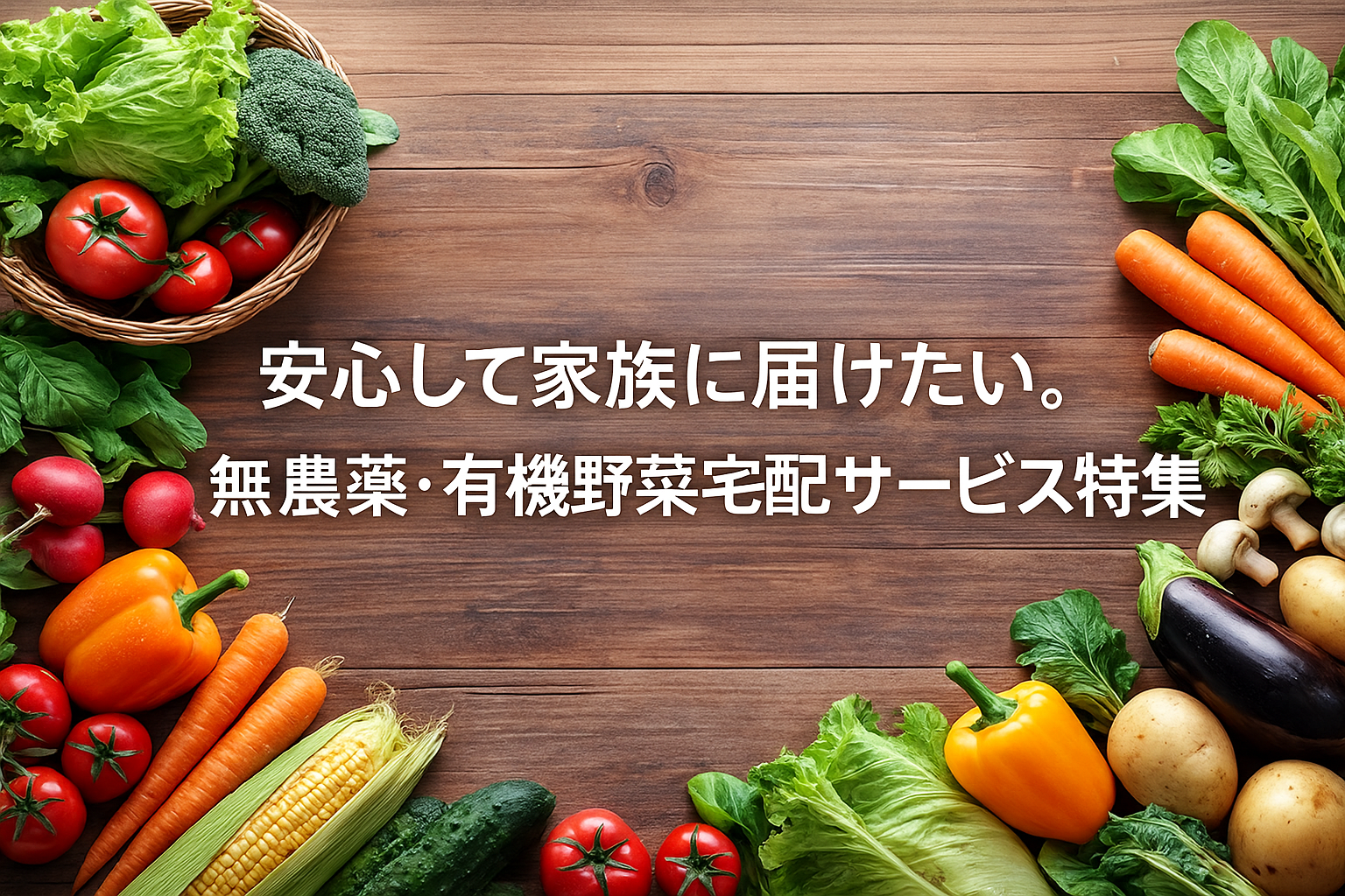 安心して食卓に届けたい。人気の無農薬・有機野菜宅配サービス5選