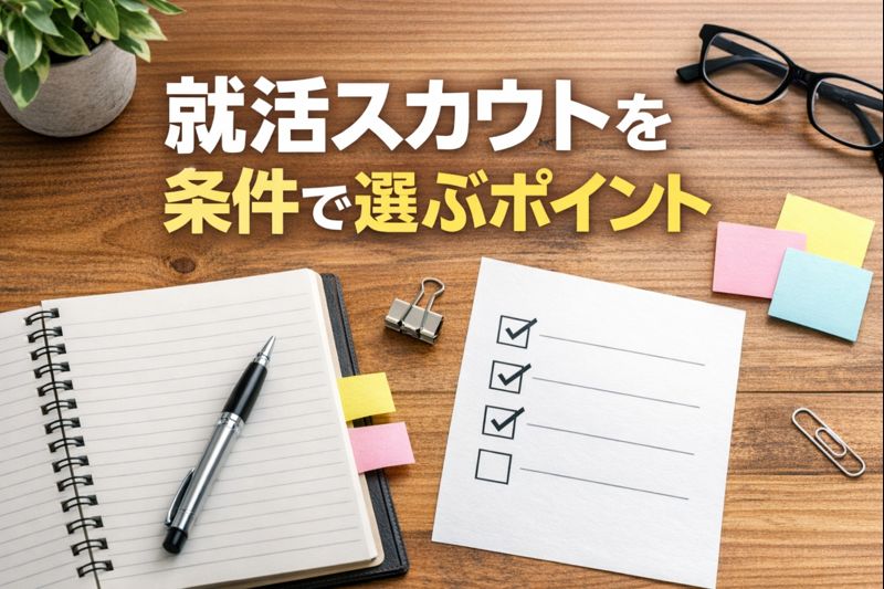 就活スカウトを条件で選ぶ比較サイト5選