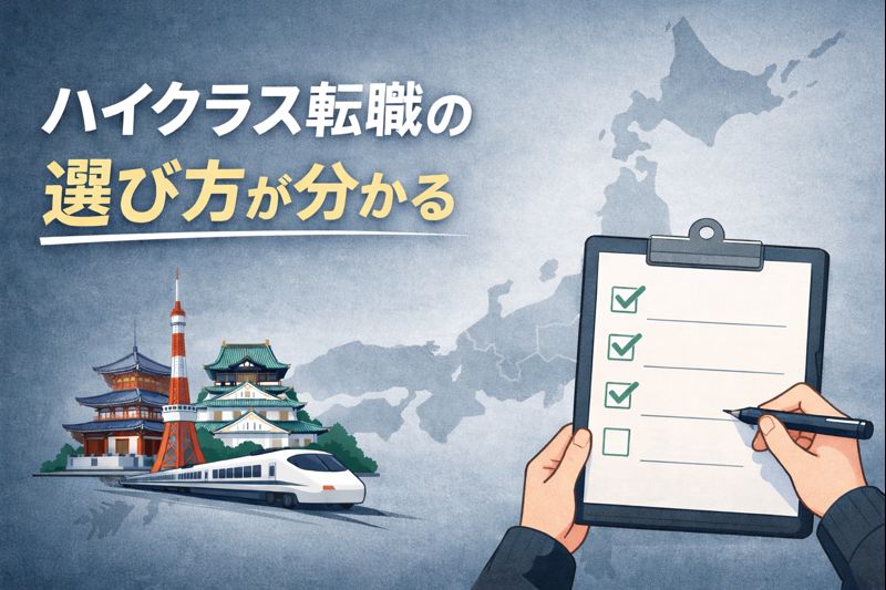 ハイクラス転職エージェントの比較サイト5選｜選び方と違いが分かる