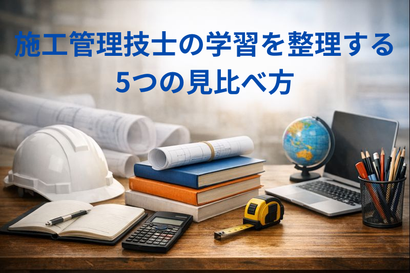 施工管理技士学習教材の比較サイト5選｜選び方と違いが分かる