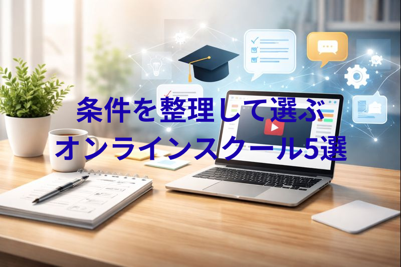 オンラインスクールの比較サイト5選｜選び方と違いが分かる