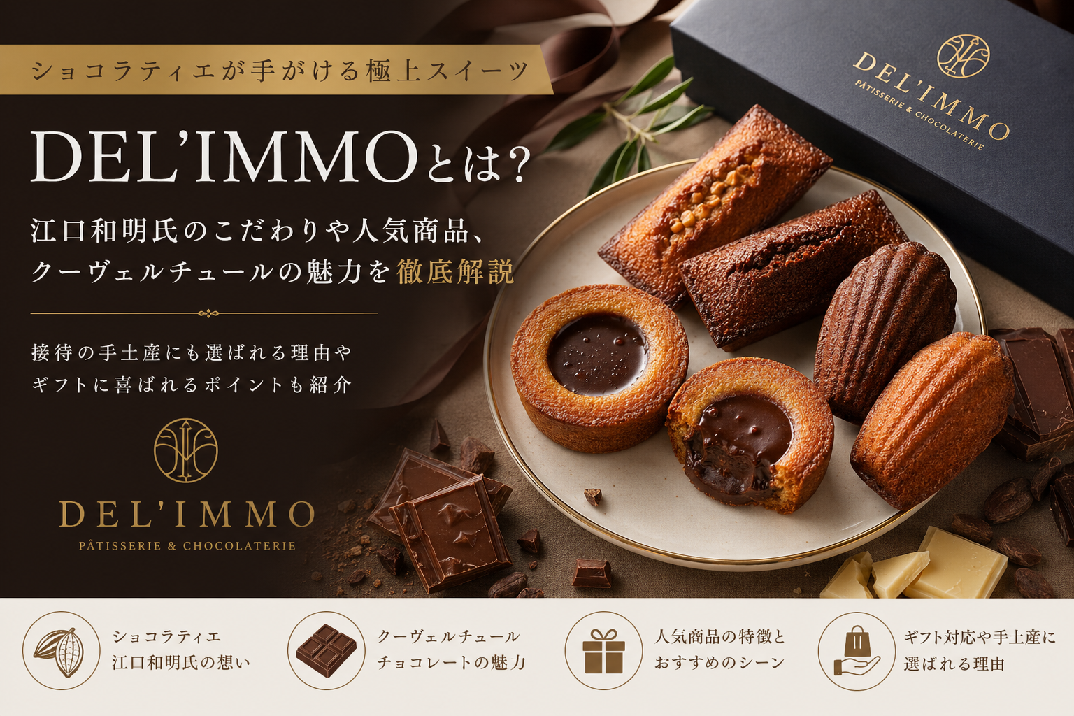 DEL’IMMO（デリーモ）公式通販｜ショコラスイーツやギフトの魅力を詳しく紹介